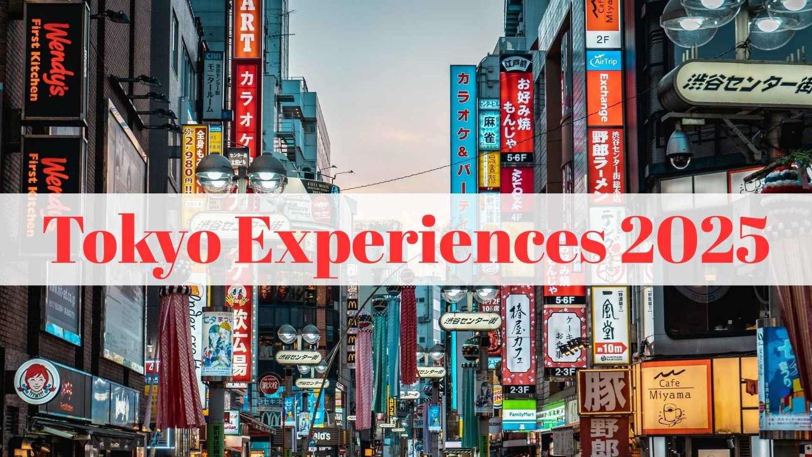 Tokyo Experiences 2025