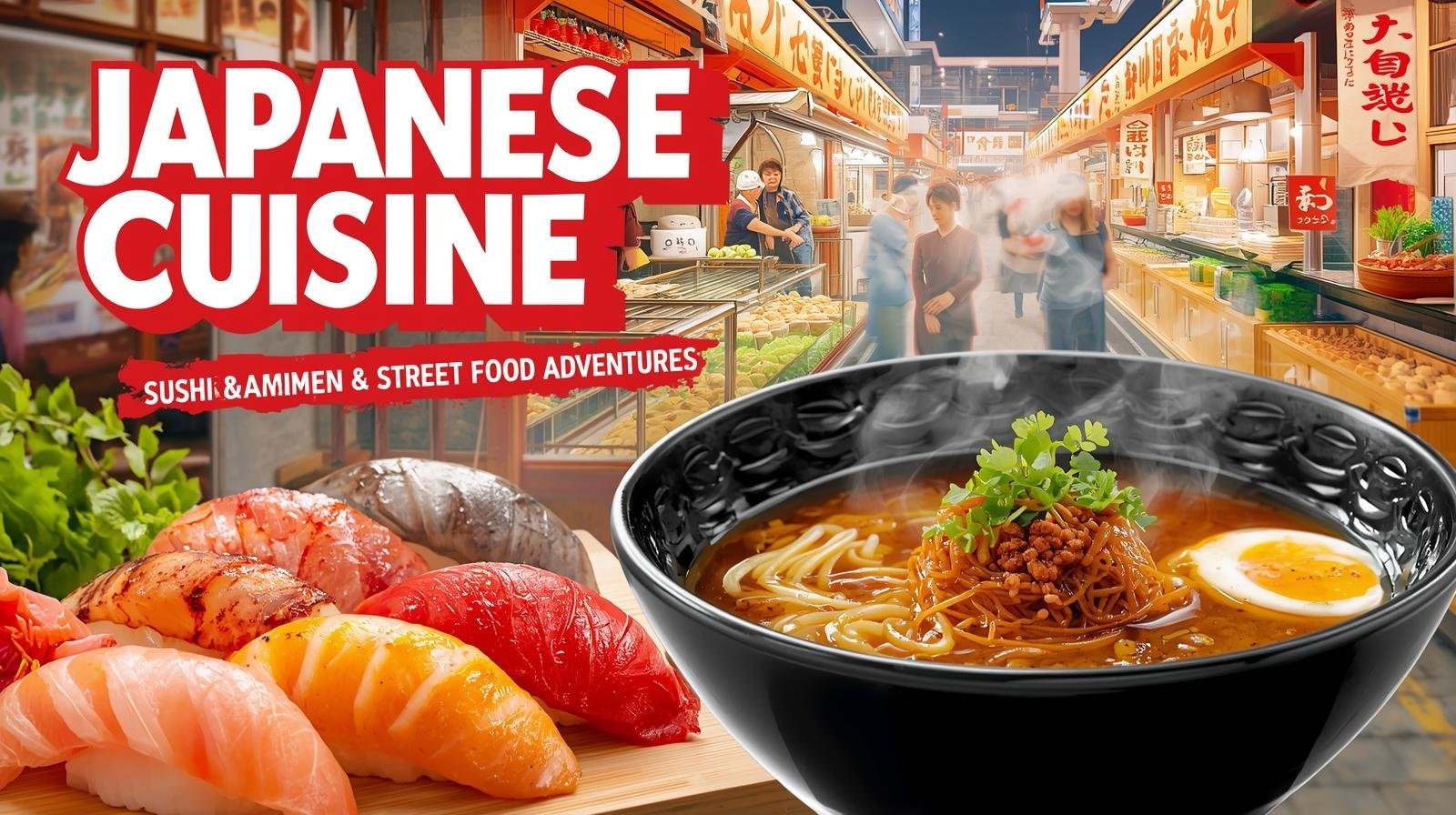 Japanese Cuisine: Sushi, Ramen & Street Food Adventures