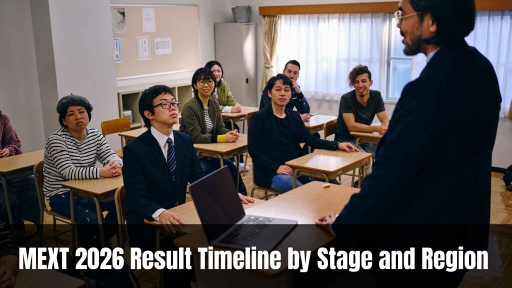  MEXT 2026 Result Timeline by Stage and Region